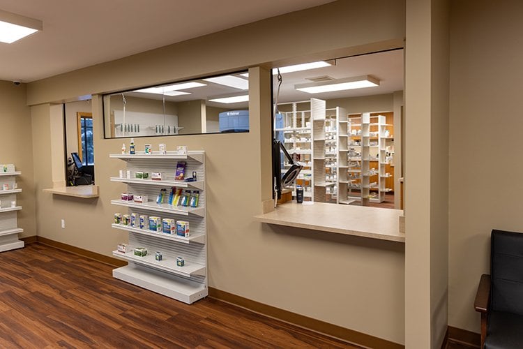 Photo of MidMichigan Community Health Services Pharmacy lobby.