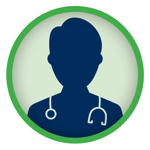 Icon - Silhouette of a doctor